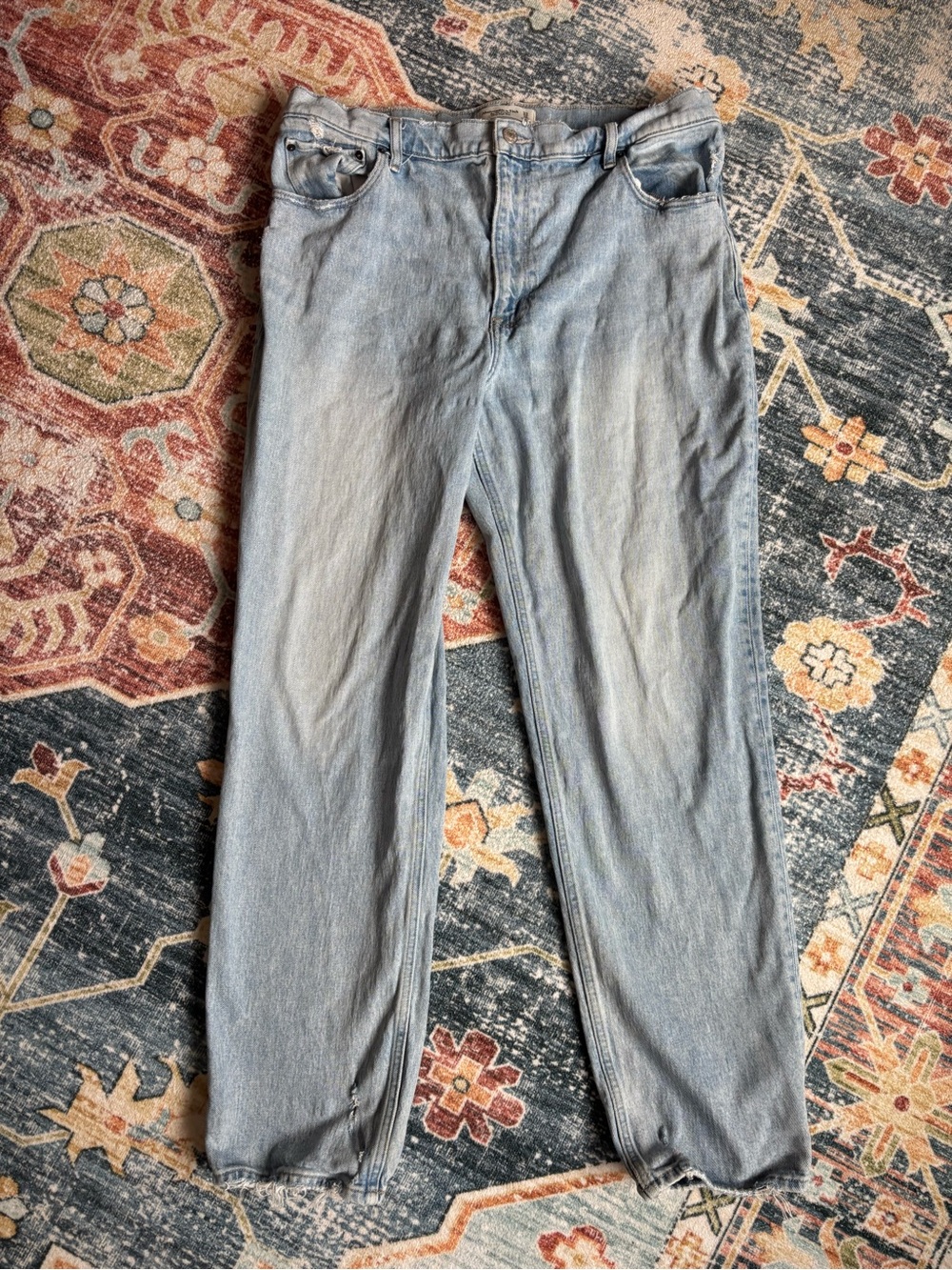 Abercrombie and Fitch Jeans The 90s Straight Ultra High Rise 33 16L